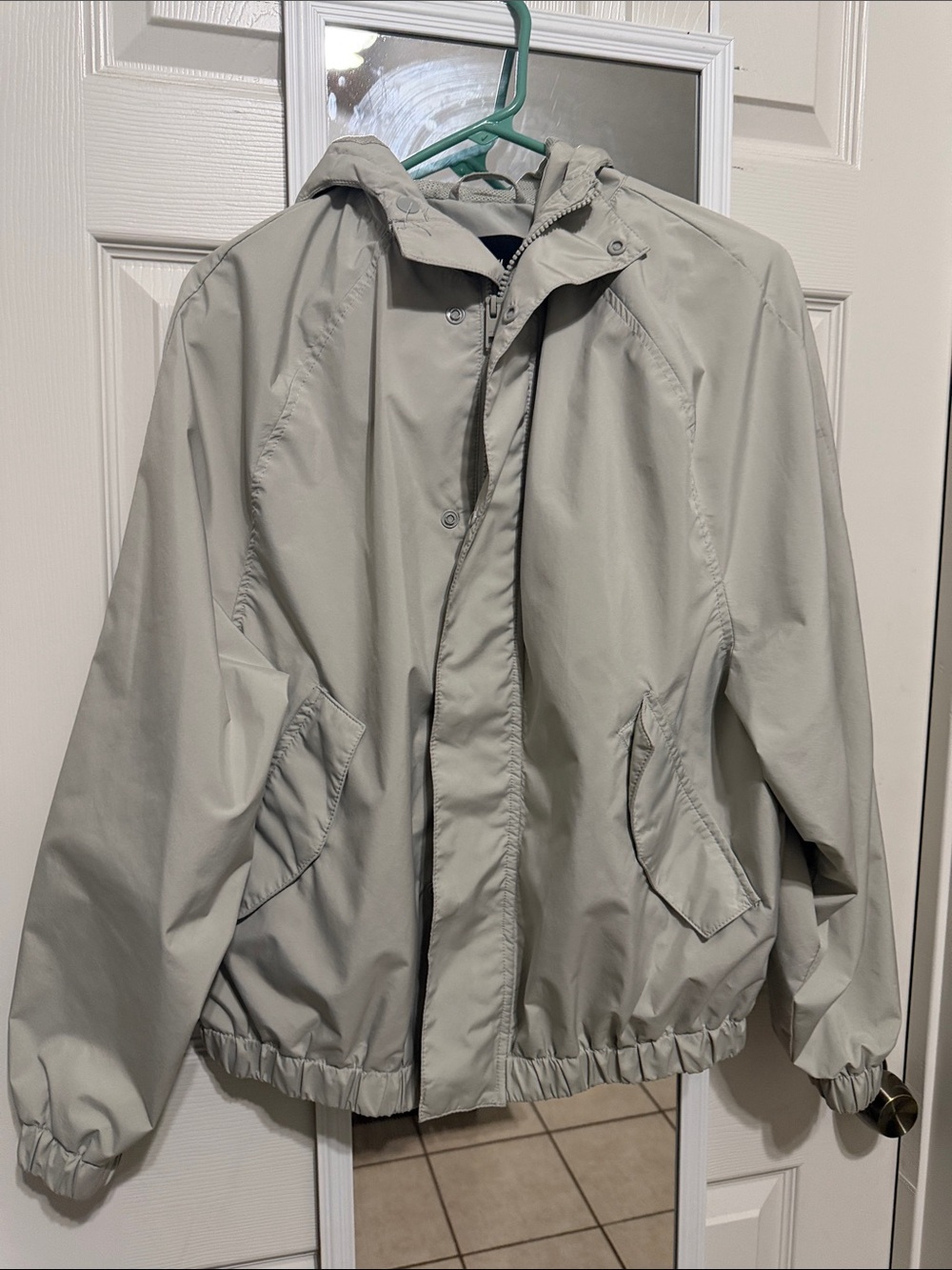 H&M Cream Windproof Water-Repellent Hooded Jacket